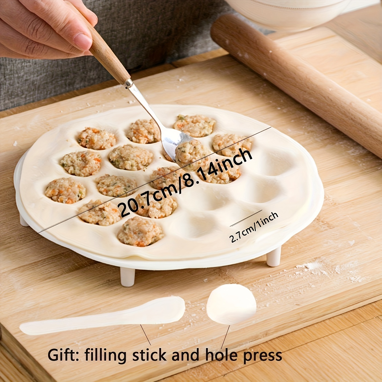 1pc- Simple Chinese Dumplings  - đánh giá và giá Kitchen Gadgets Dumpling Maker